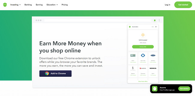 Acorns Chrome Extension