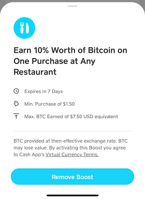 Cash App Bitcoin Boost