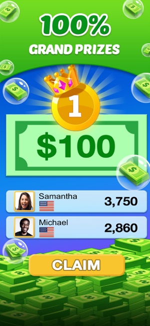 Bubble Arena cash prizes