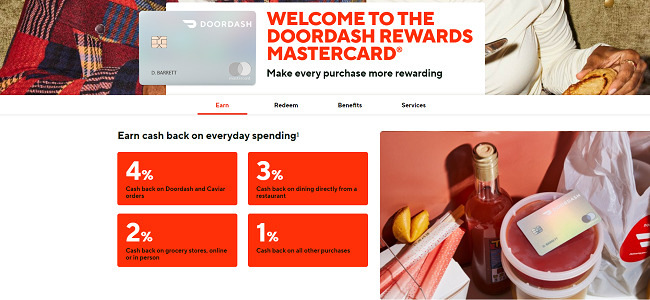 DoorDash rewards Mastercard