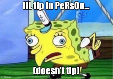 DoorDash Cash Tip Meme