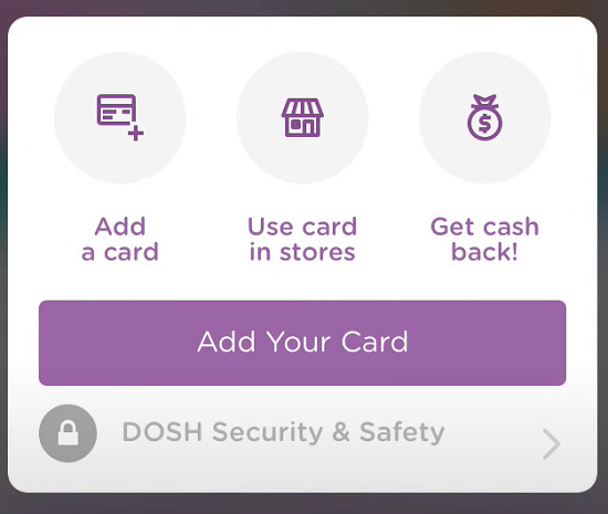 Dosh link bank cards