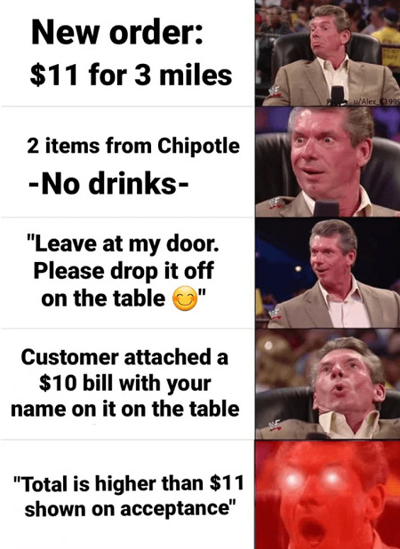 Dream DoorDash Order meme