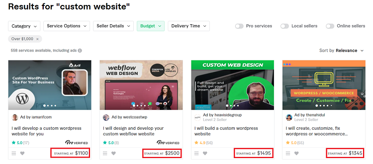 Fiverr-custom-websites