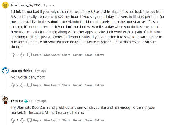 Is Uber Eats worth it Reddit