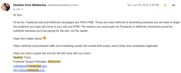 Mediavine Paid Ads