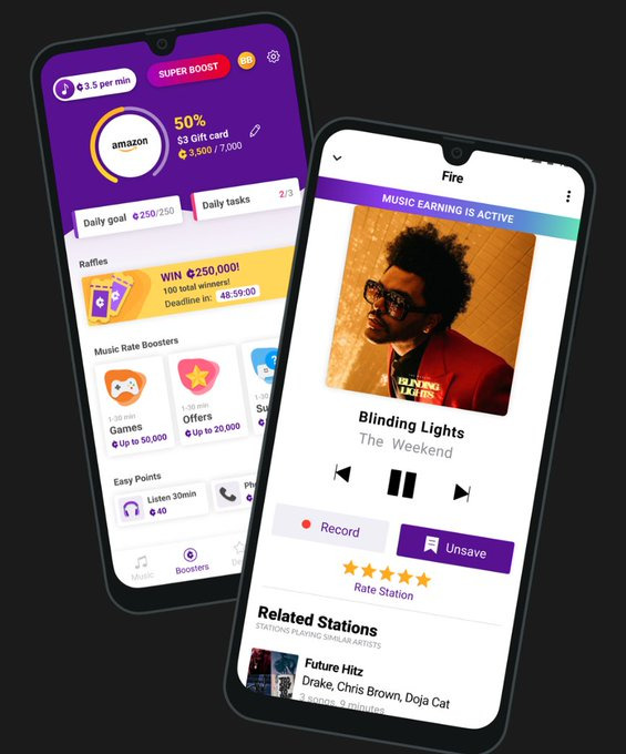 Mode Earn music stations