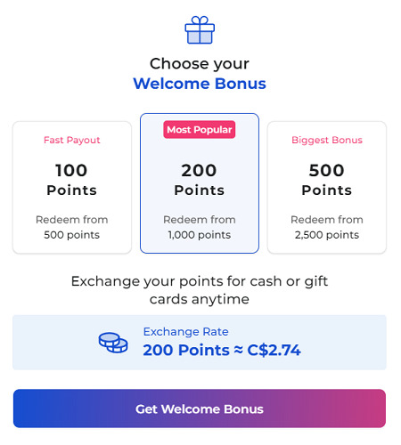 Prime Opinion sign up bonus