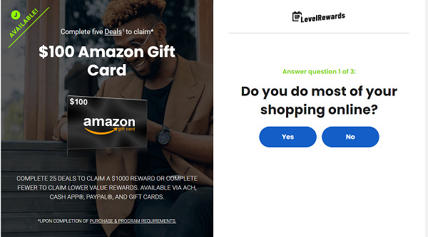 Rewards Giant free Amazon gift card