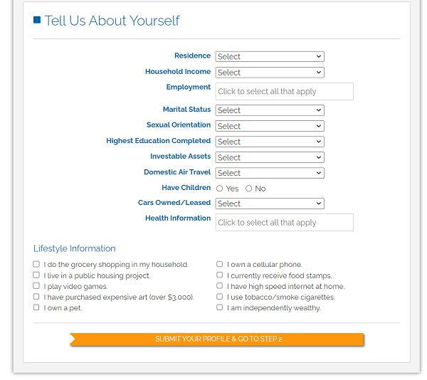 SurveyClub Questionnaire