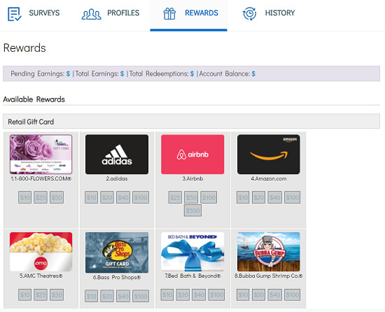 Surveys2Cash-rewards